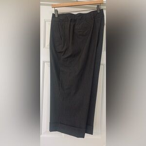 J. Jill Women’s Charcoal Pinstripe Crop Pants